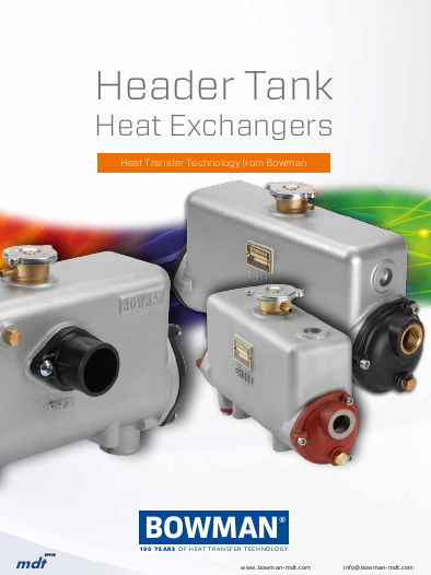 Header Tank Heat Exchangers detailed booklet